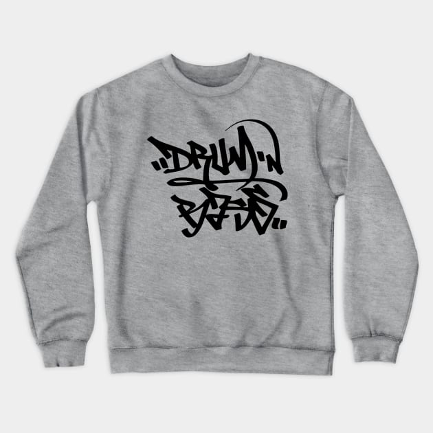 Drum N Bass Graffiti Crewneck Sweatshirt by CultureClashClothing